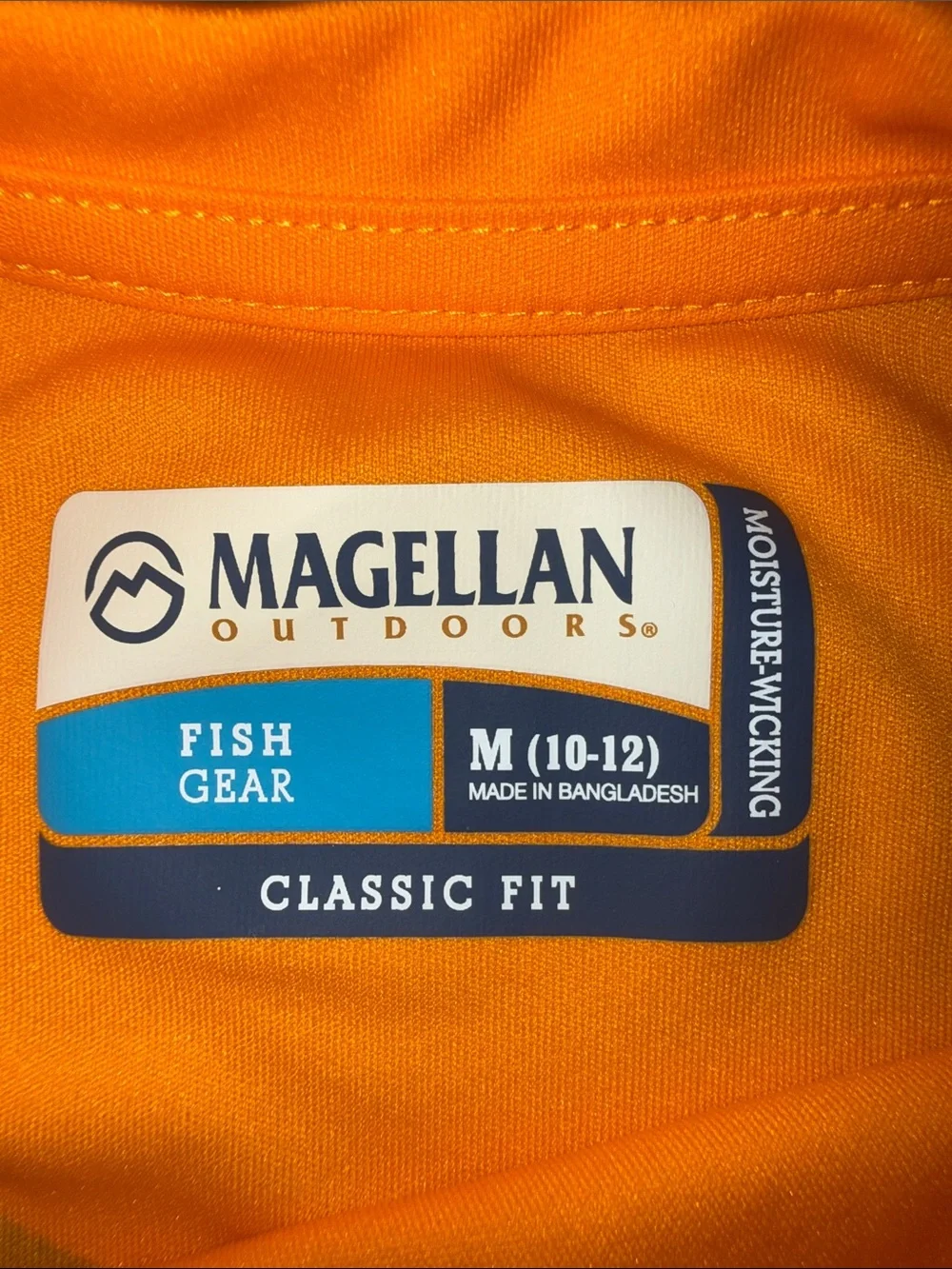 Magellan Outdoors kids  Performance Fish Gear Shirt - Bright Orange